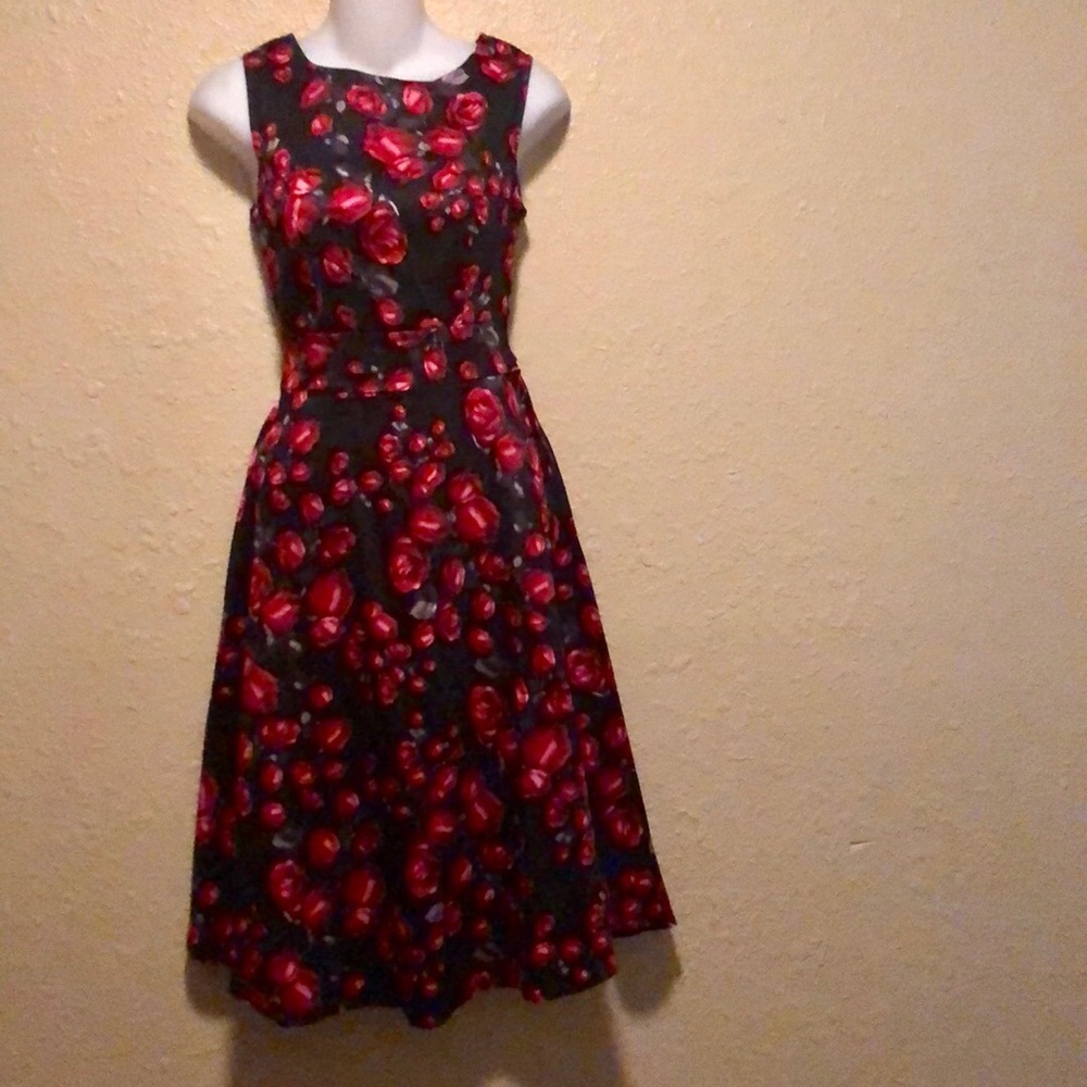 Retro sleeveless swing tank cotton fun dress